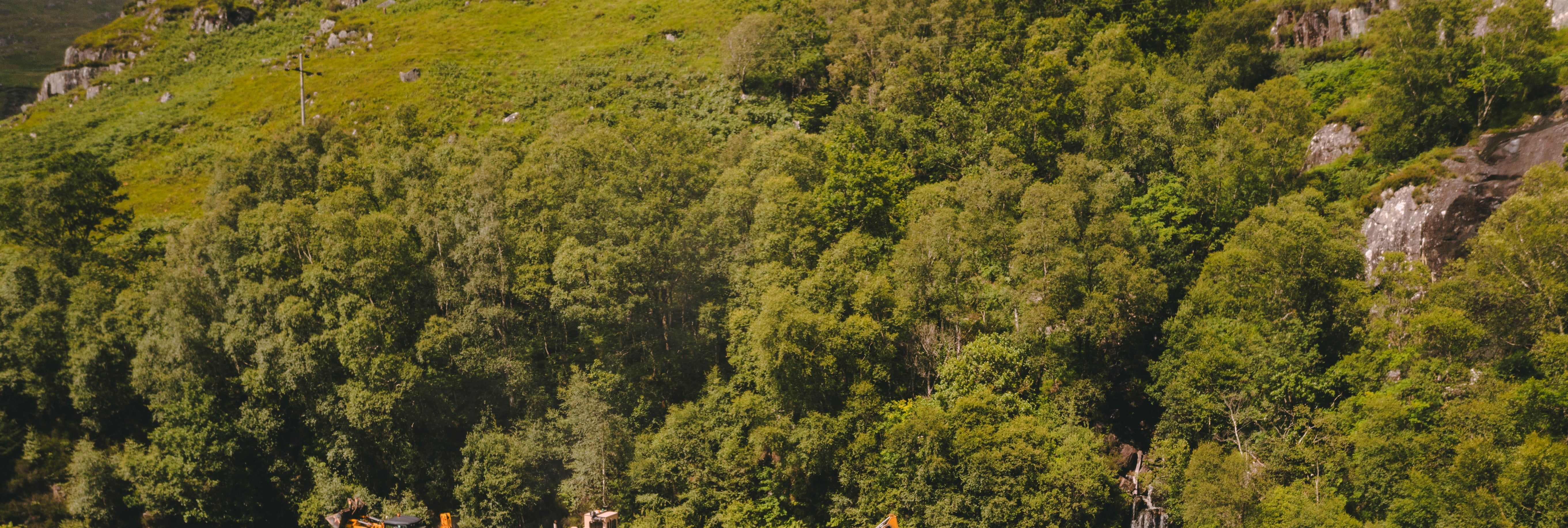 Scenic overhead view of Glenfinnan